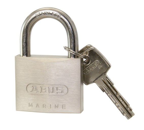 ABUS Cadenas Marine 75IB/30 – Ultra Résistant Intempéries Et Corrosion – Niveau Sécurité 5 – Argenté